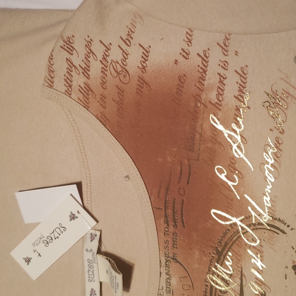 Suzee NEW Womens Shirt Tee Top Cotton Sweater Holiday Christmas Tree Long Sleeve - Picture 11 of 12